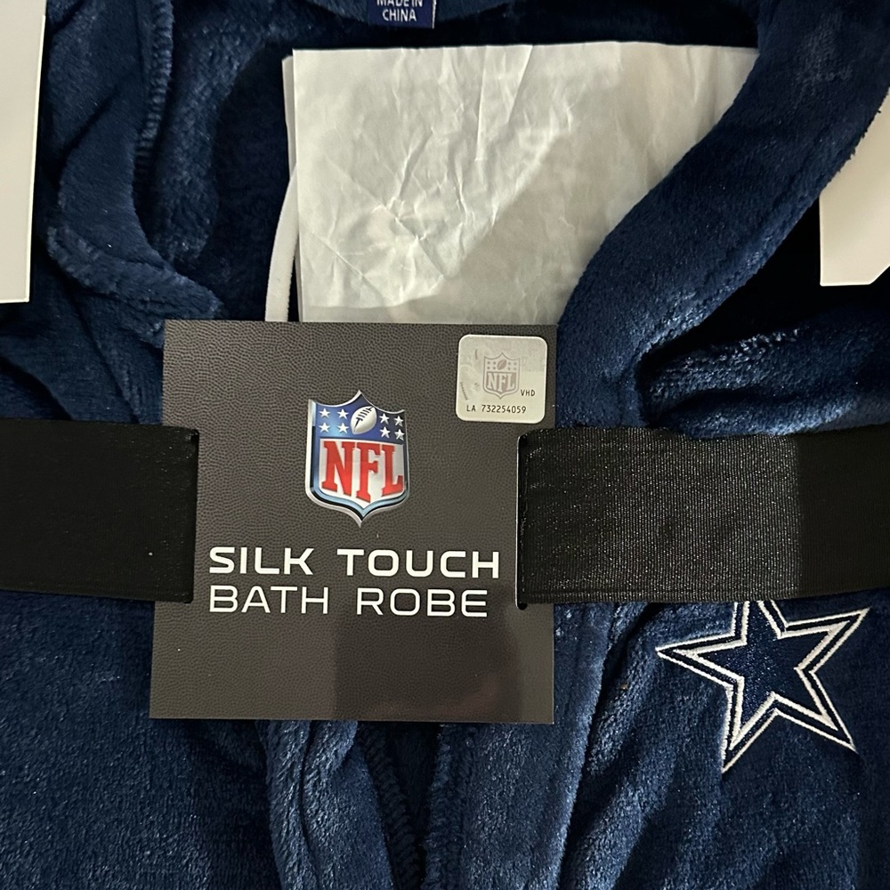 NFL Plush Bath Robe in Rich Blue